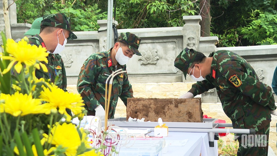 Tỉnh Phú Thọ triển khai lấy mẫu hài cốt liệt sĩ